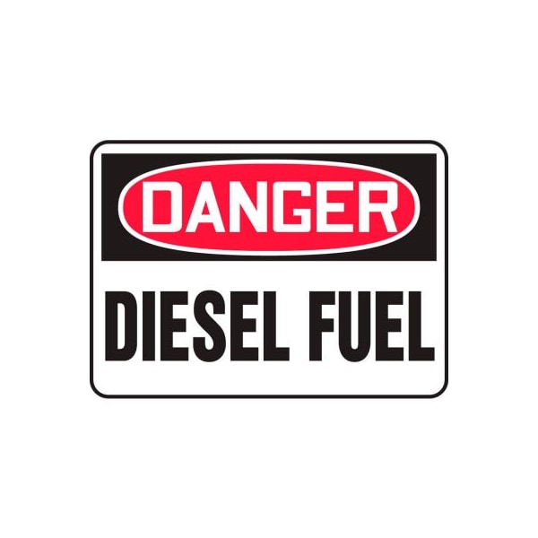 Accuform Accuform Danger Sign, Diesel Fuel, 14inW x 10inH, Aluminum MCHL226VA - main